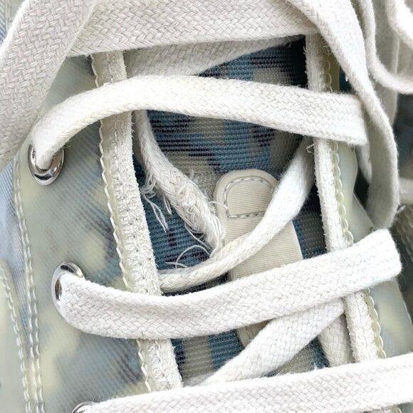 Dior B23 High-Top Canvas Shoes Size 37 Full Print Lace-Up Design With Color Matc - Picture 5 of 7
